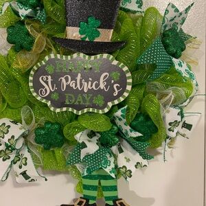 SOLD IT SOLD SOLD 
St. Patrick's Day Wreath with Green Accents